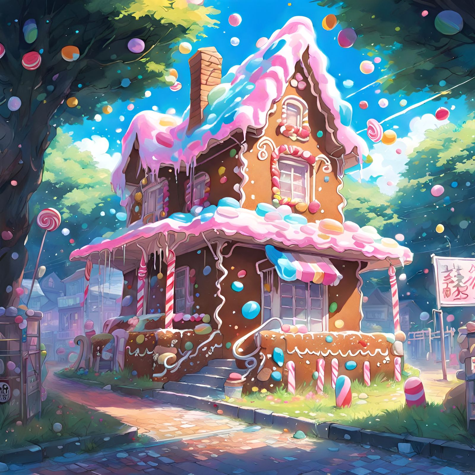 Magical gingerbread house