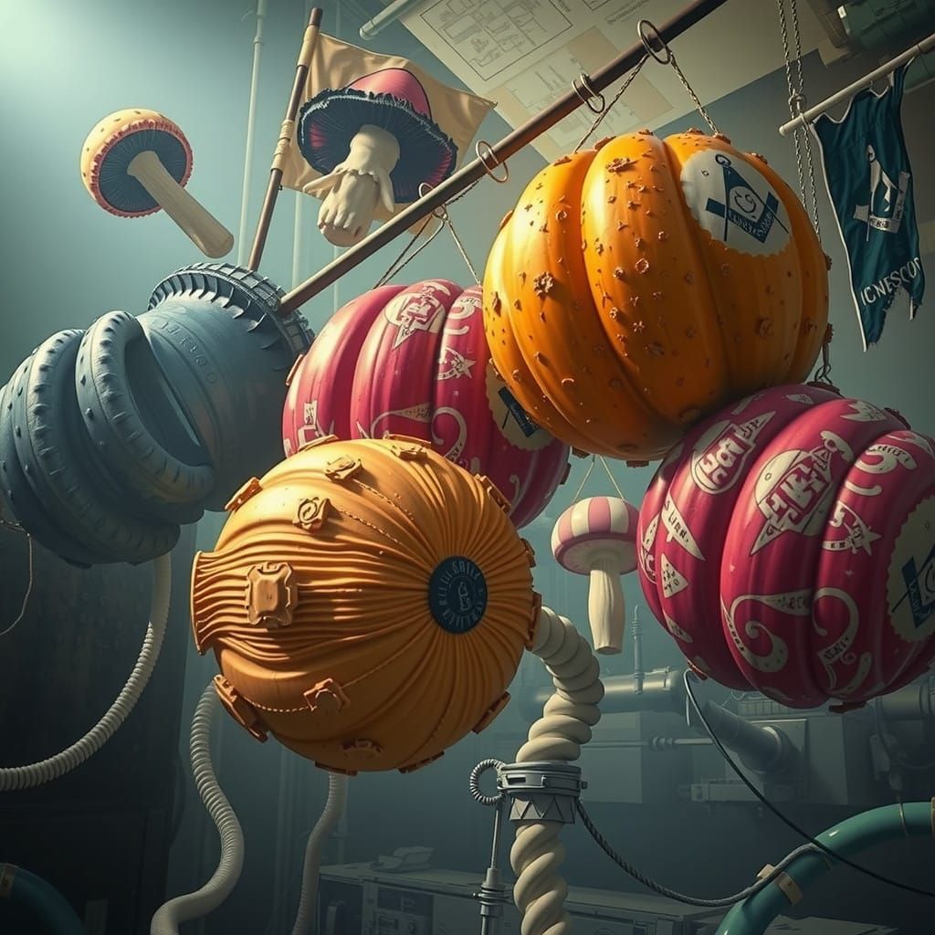 Fungal Regalia in a Dreamlike Bureaucracy