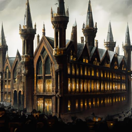 Dark Academia Oil Painting