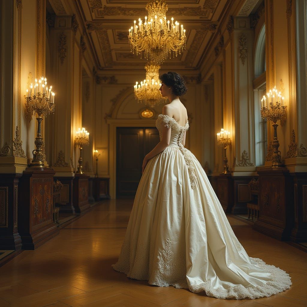 Regal Lady in 1830s Grandeur