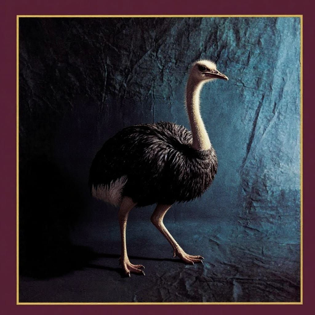 Ostrich Replaces Singer on Album Cover