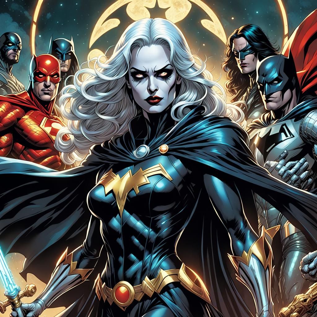 Lady Death and Justice League: Comic Book Art