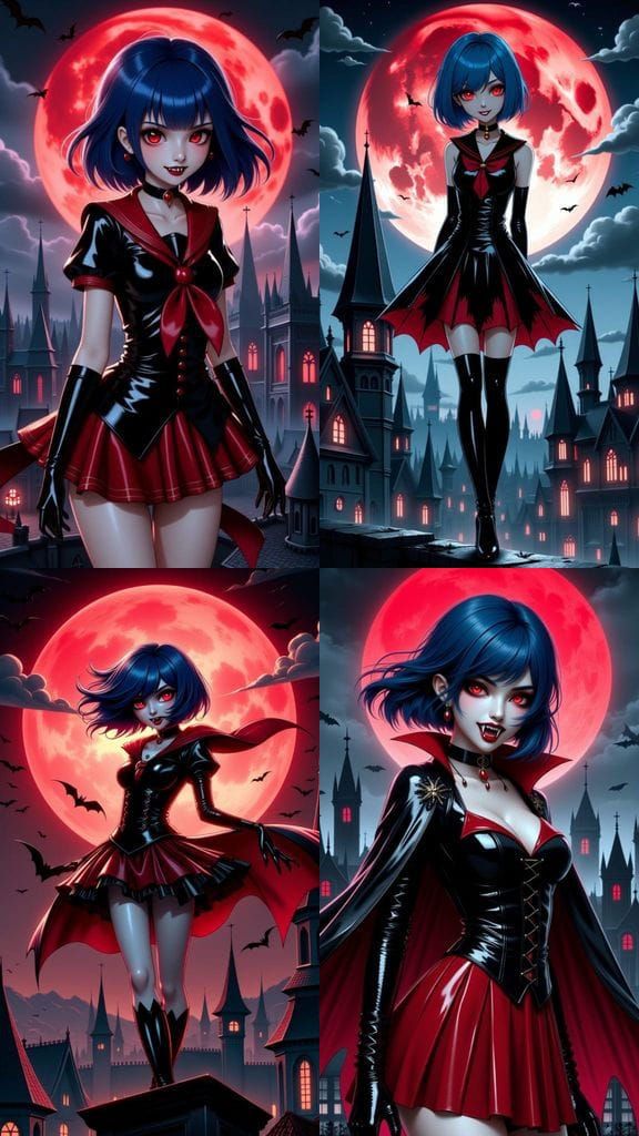 Gothic Vampire Sailor in Cinematic Film Still