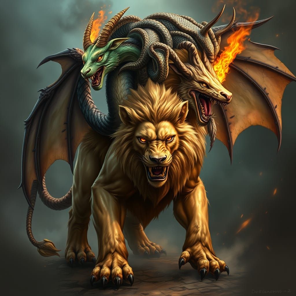 Mythical Chimera: Ancient Monster Born of Chaos and Magic