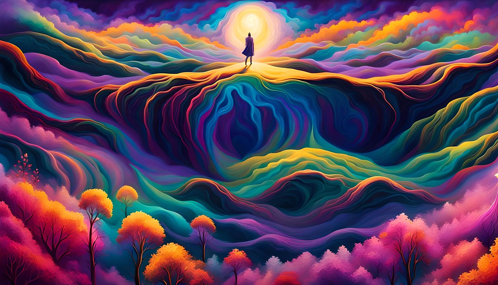 Surreal Abstract Dimension Rendered by AI