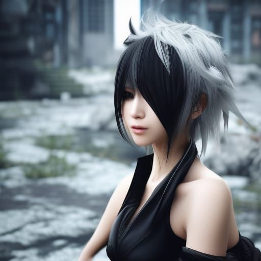 Beautiful Woman in Urban Landscape, Unreal Engine 5