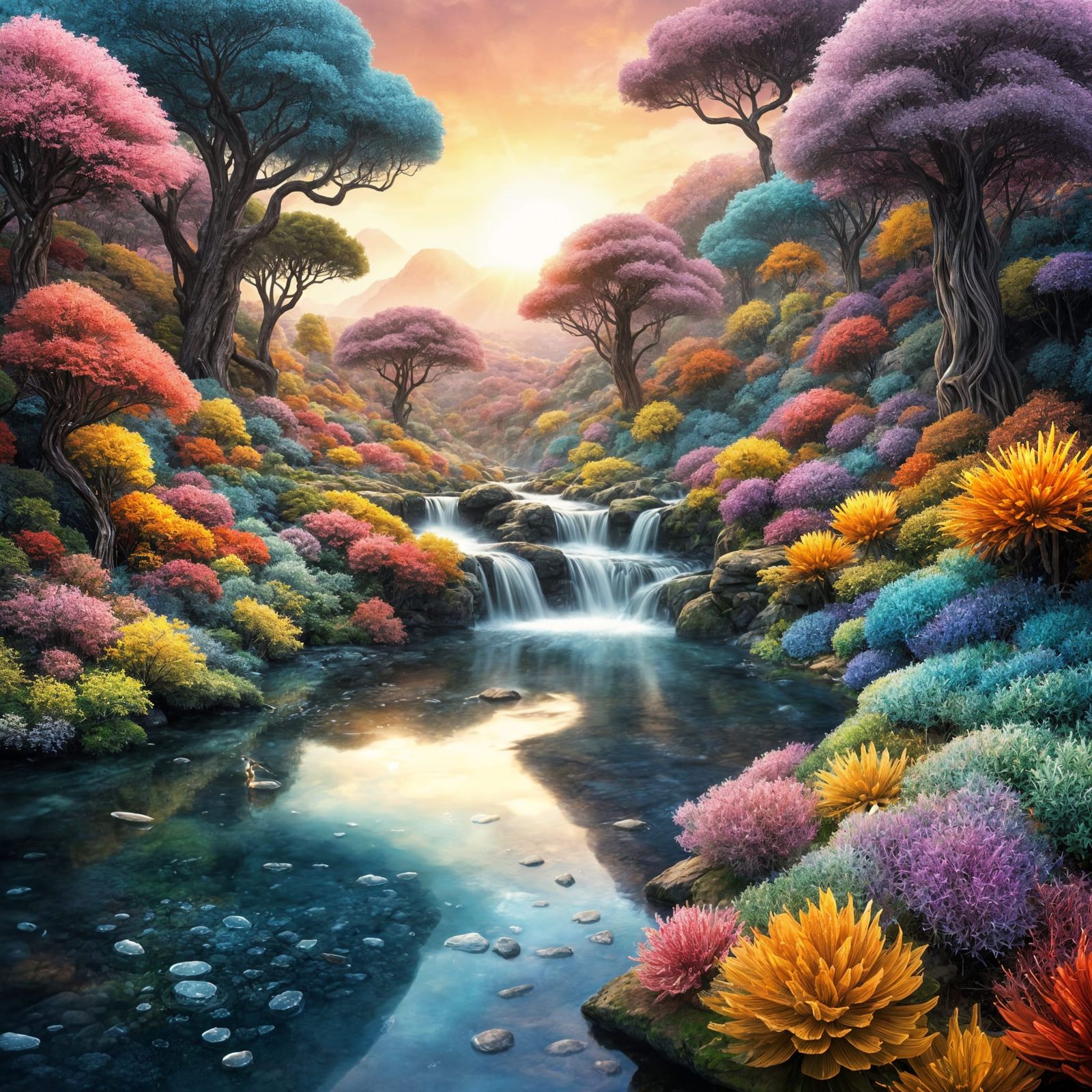Microscopic Dreamscapes in Vibrant Color and Texture