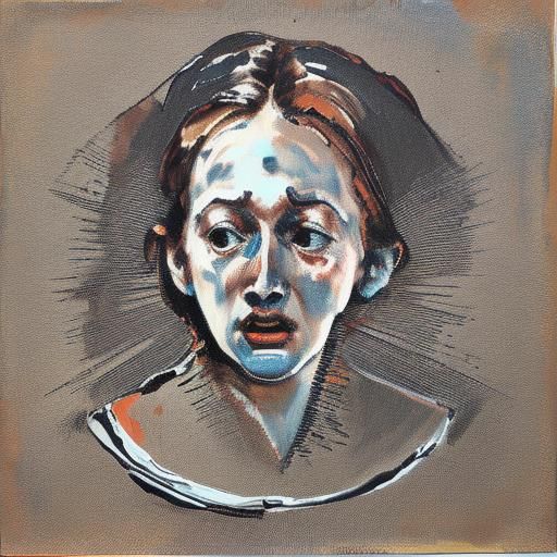 The Scream in Norman Rockwell Style