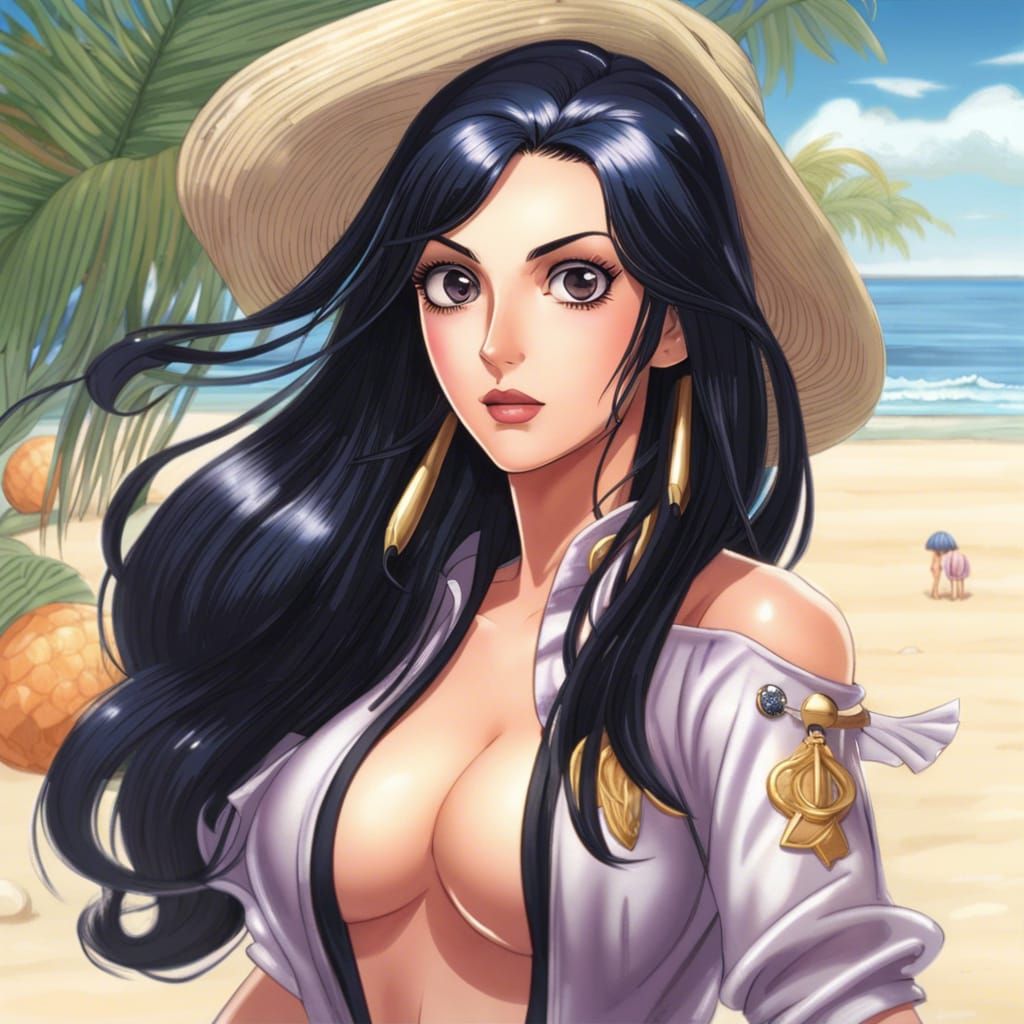Nico Robin Ready to Swim, Digital Illustration