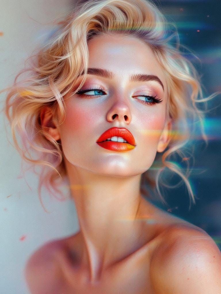 Prismatic Light Through Crystalline Filter, Surreal Style