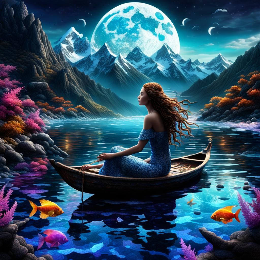 Siren's Song: A Magical CGI Fantasy Artwork