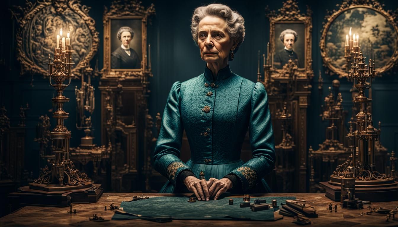 Hyperrealistic 3D Portrait of Madame Curie