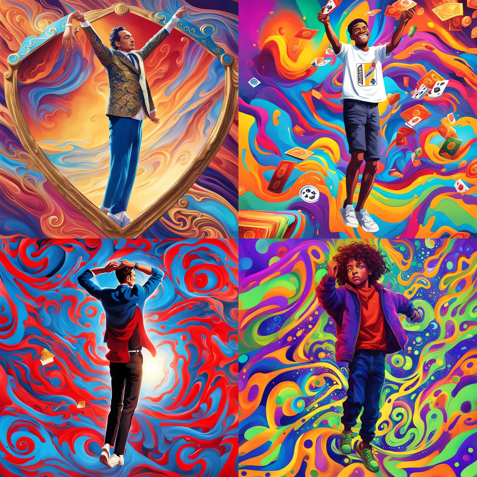 Hyperrealistic Number One in Splash Art Style