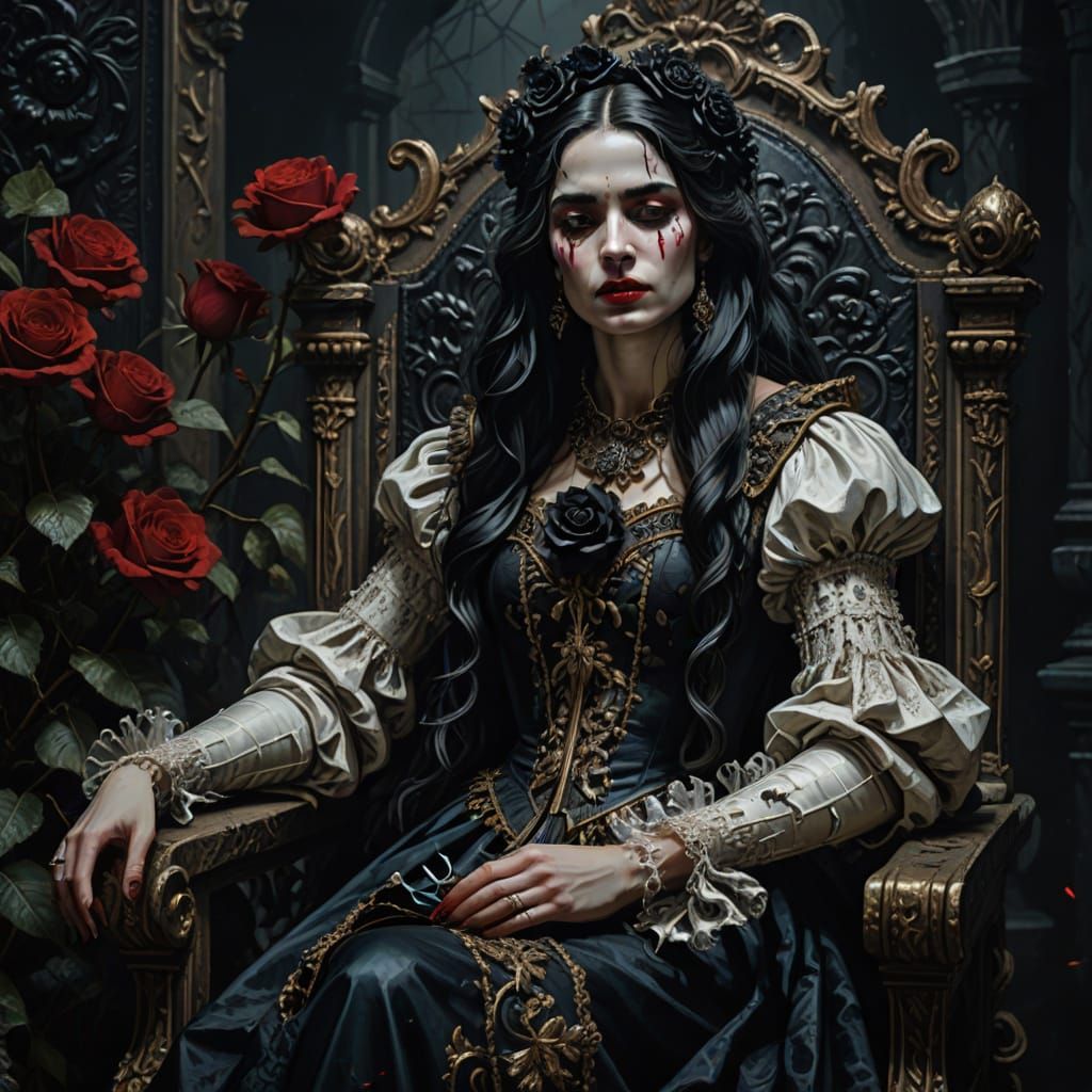 Mournful Baroque Queen