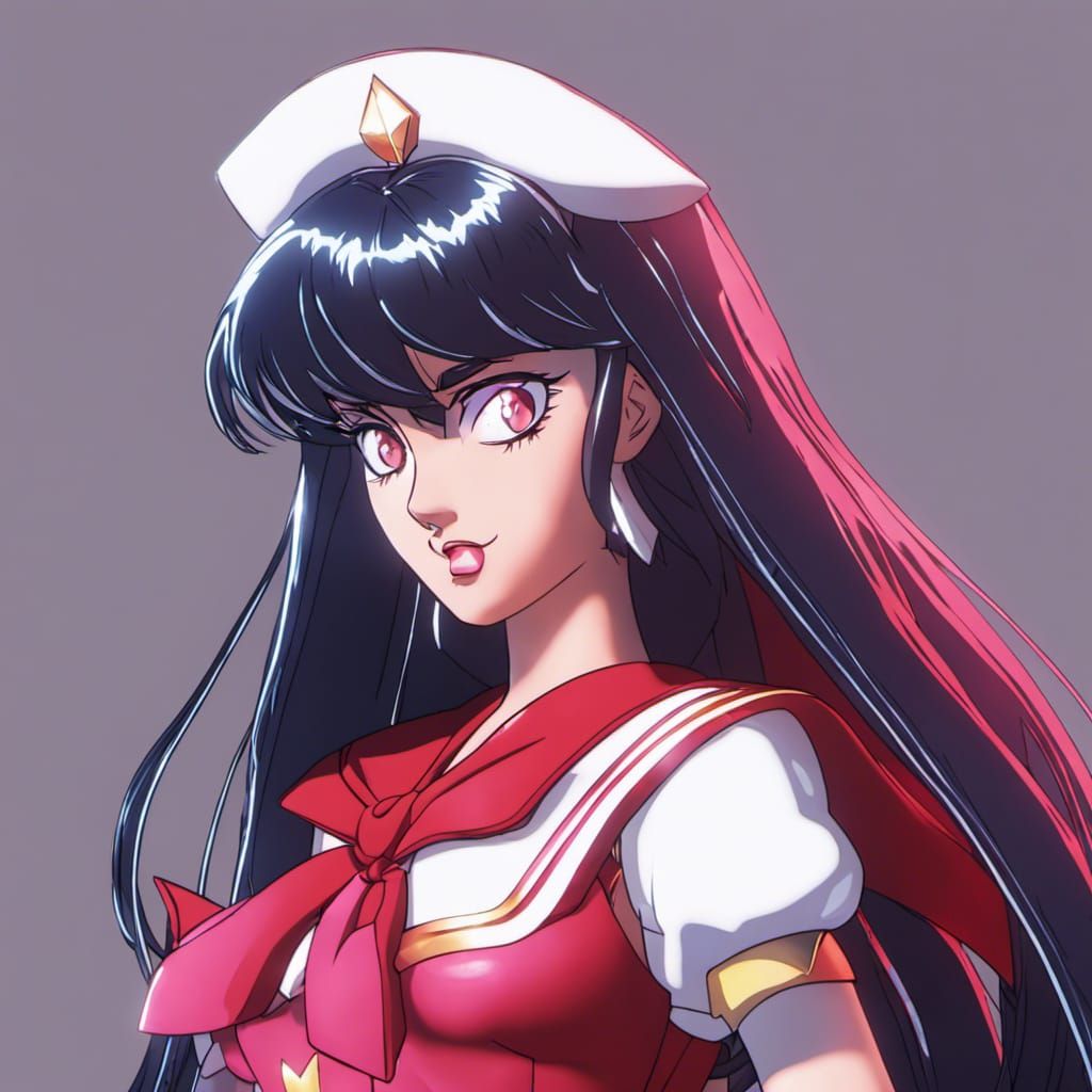 Sailor Mars Glittering Glass Statue in 4K
