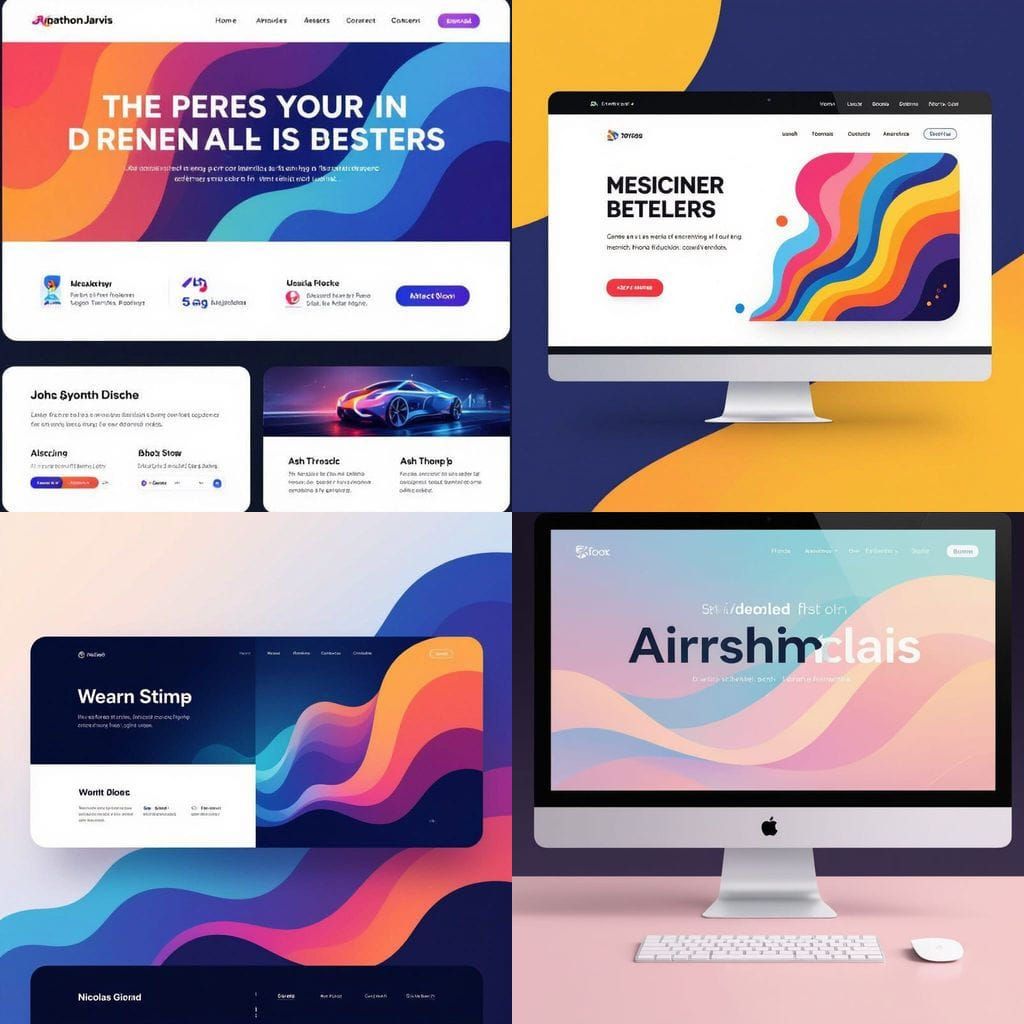 Modern Website Interface Design Templates