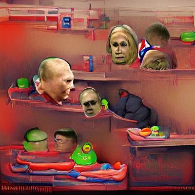 Surreal and Slimy Backroom Scene