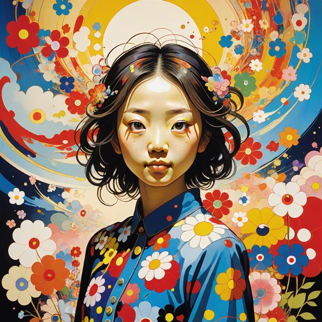 Surreal Scene of Hope and Serenity in Whimsical Style