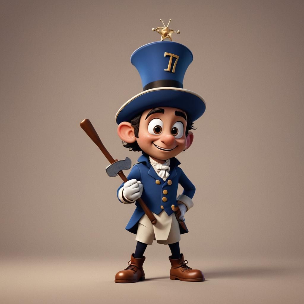 Cafe Mascot in Pixar Style 3D Render