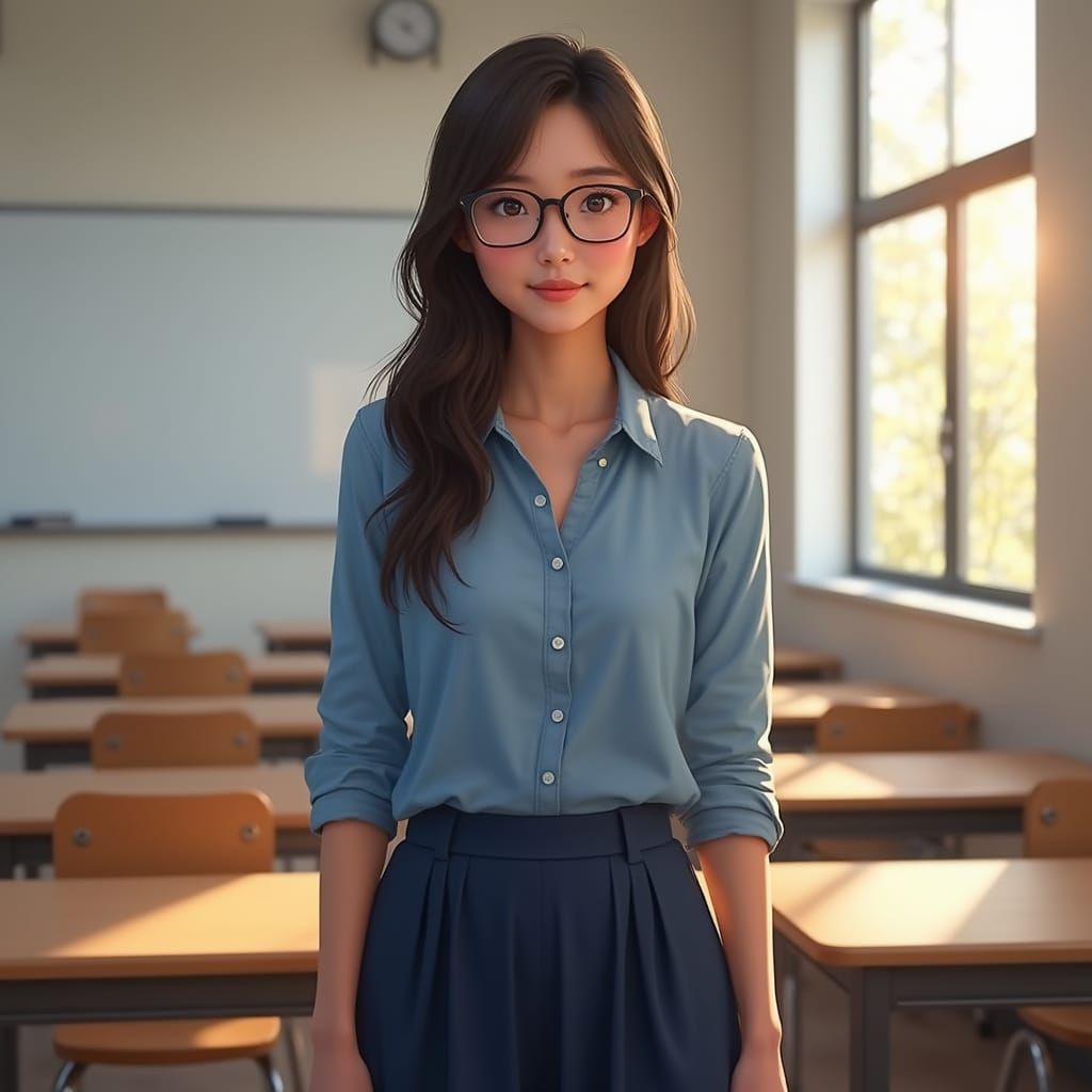 Hyperrealistic Portrait in Style of Contemporary Realism