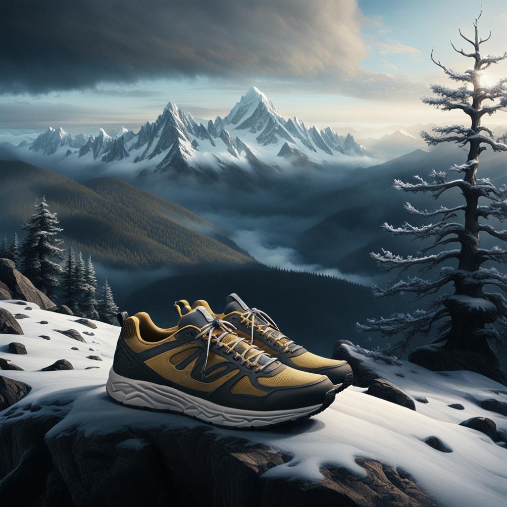Sneakers on Misty Peak, Ash Thorp Style