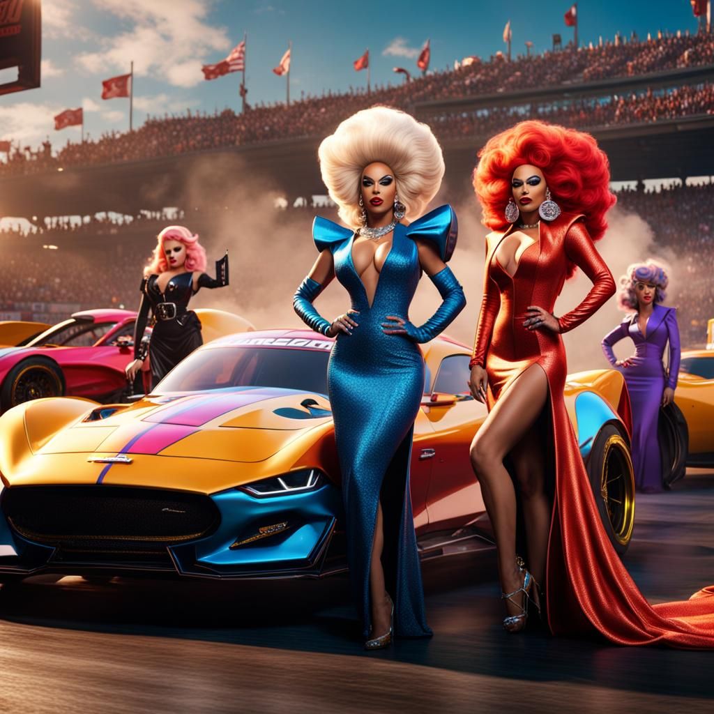 Drag Queens Ready Race Cars: Fantasy Concept Art