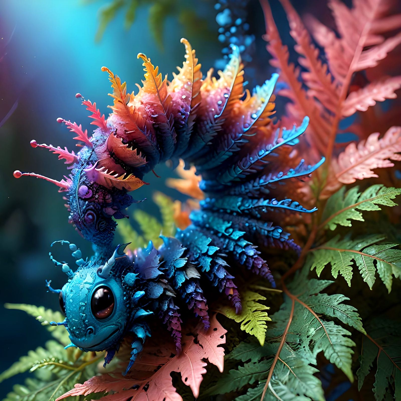 Mandelbrot Fractal Art Caterpillar