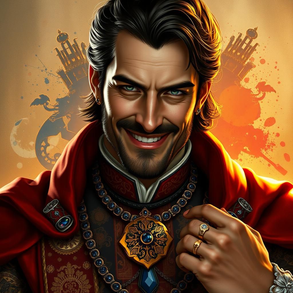 Renaissance Mayor with Fine Clothing and Jewelry