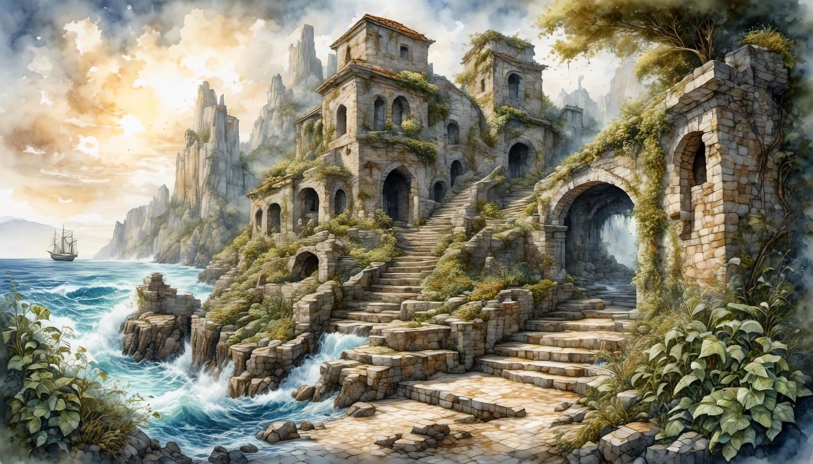 The ruined city by the sea.