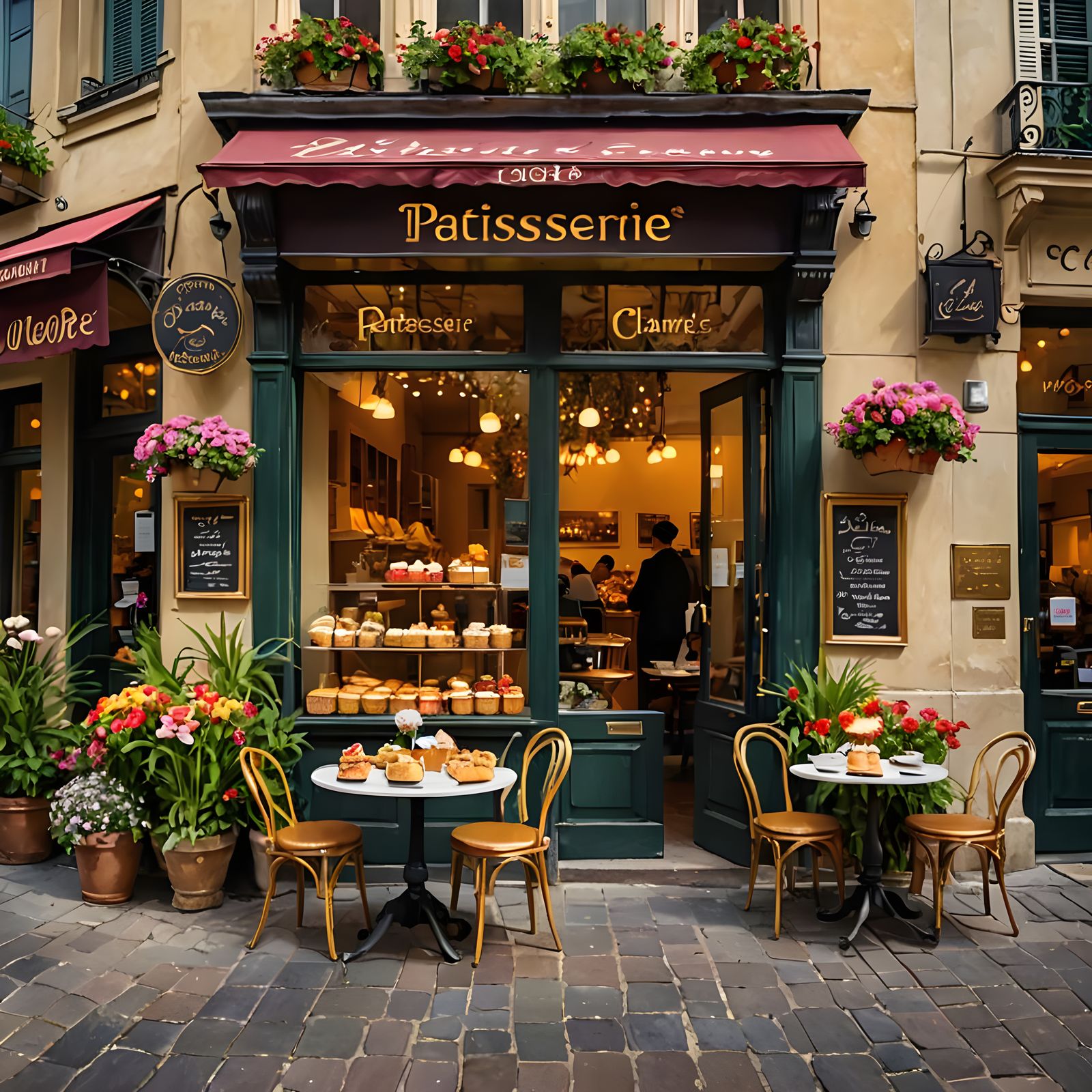 Bakery Storefront in French Style