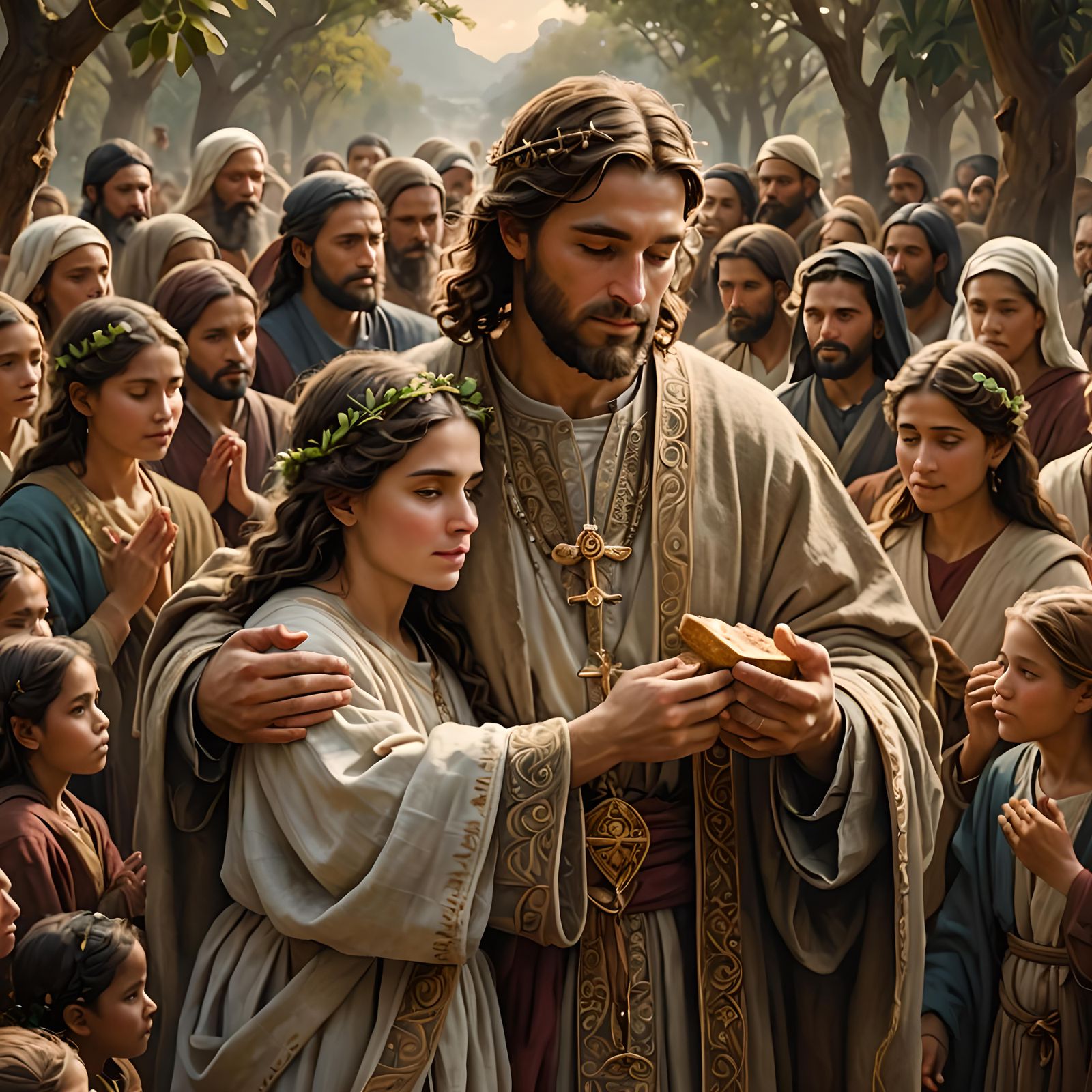 God's Chosen People Clothed in Virtue: Digital Art