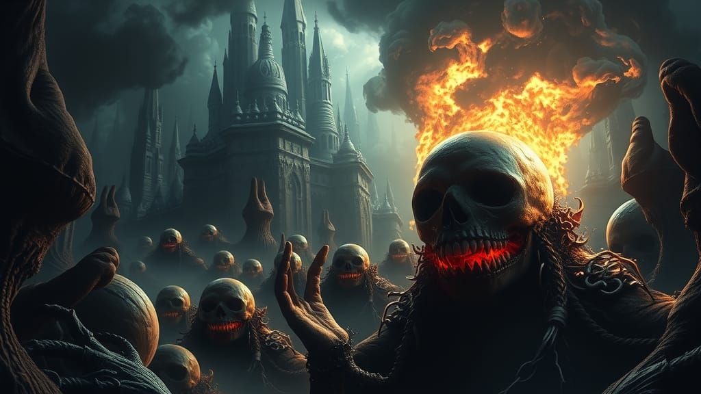 Apocalyptic Nightmare Vision with Grotesque Details