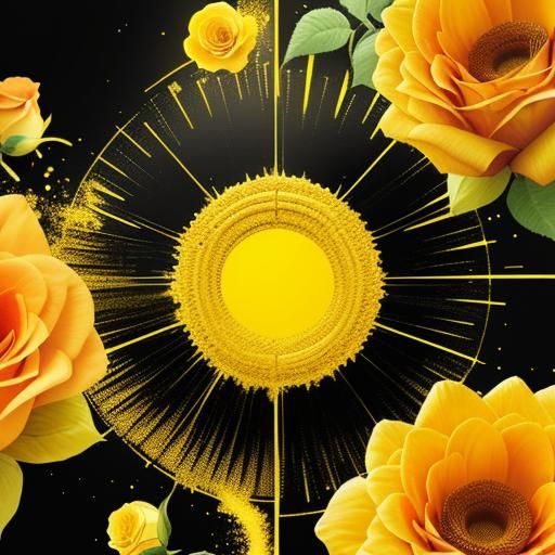 Hyperdetailed Yellow Roses: A Study in Warmth