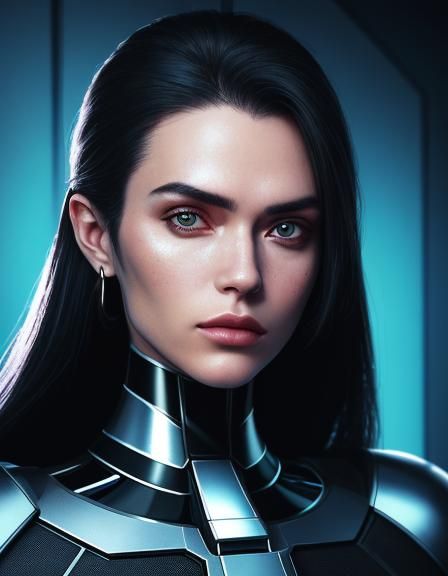 Futuristic Mugshots: Sci-Fi Portraits in Metallic Detention