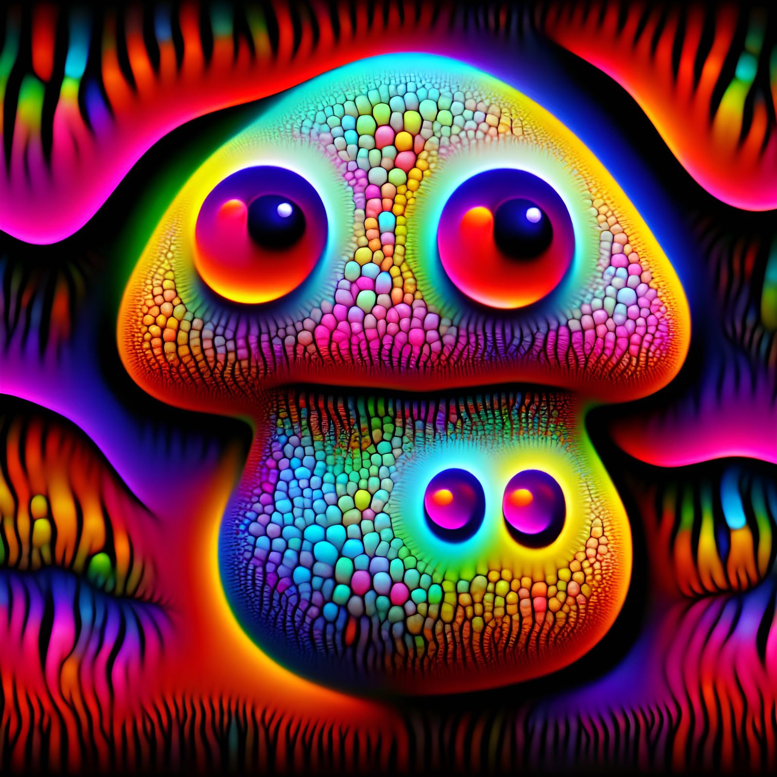 Adorable Lovecraftian Mushroom: A Sweet Nightmare