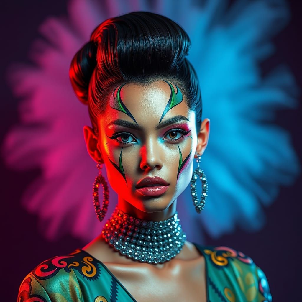 Biometric Pop Fashion Model Sheet