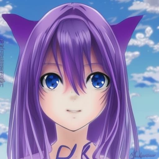 Anime PFP with Lavender Color Palette