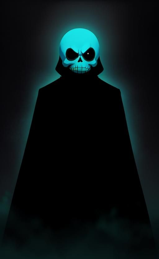 Creepy Sans Black Liquid Tentacle Monster