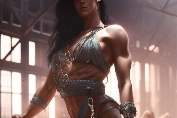 Chained Beauty: A Hyperdetailed Portrait in Volumetric Light...