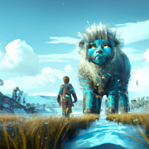 Detailed Furry Character in Fantasy Concept Art