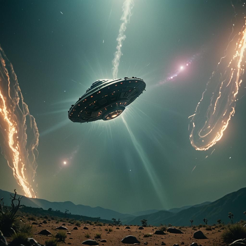 UFO Emerges Through Wormhole into Our Reality