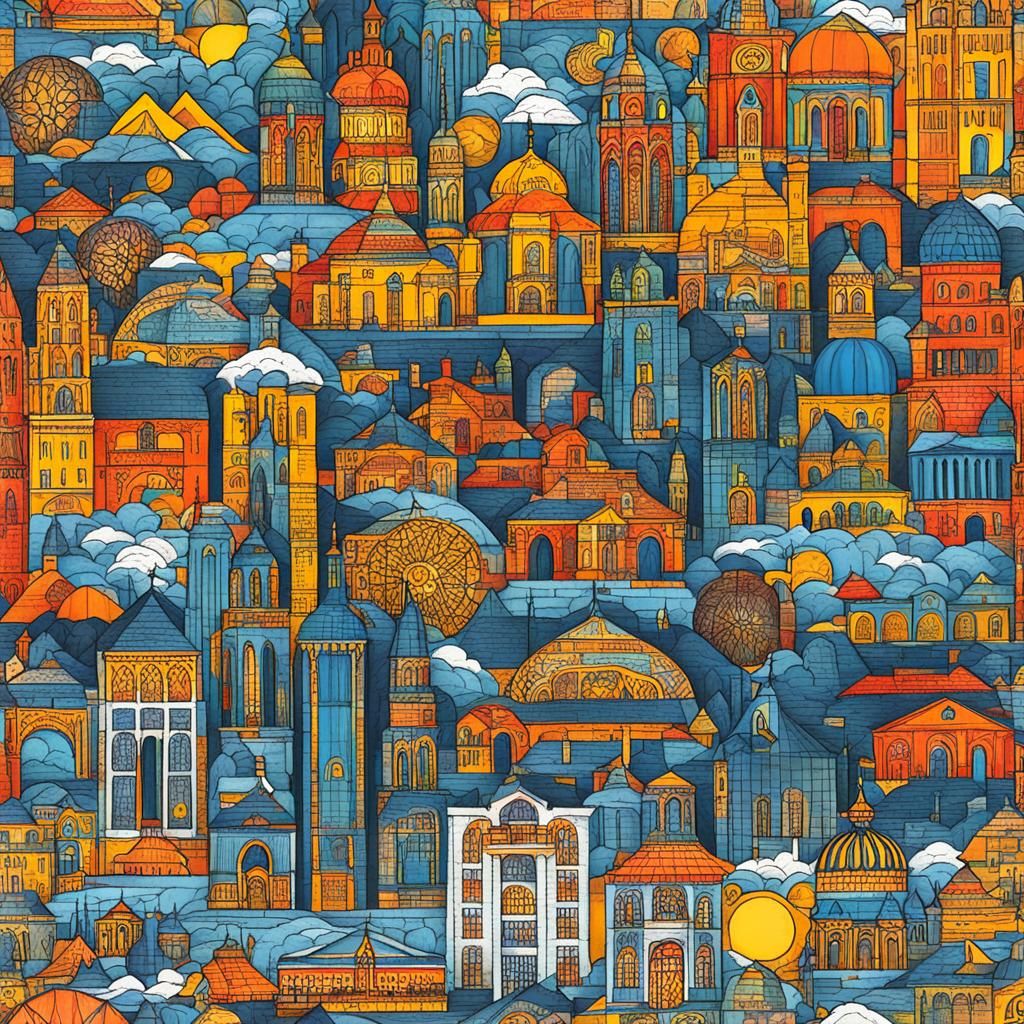 AI Image: Houses Representing Belief