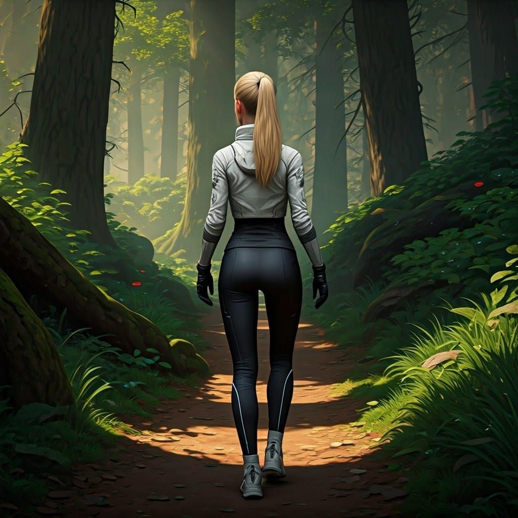Woman in Forest: Matte Painting Meets Unreal Engine