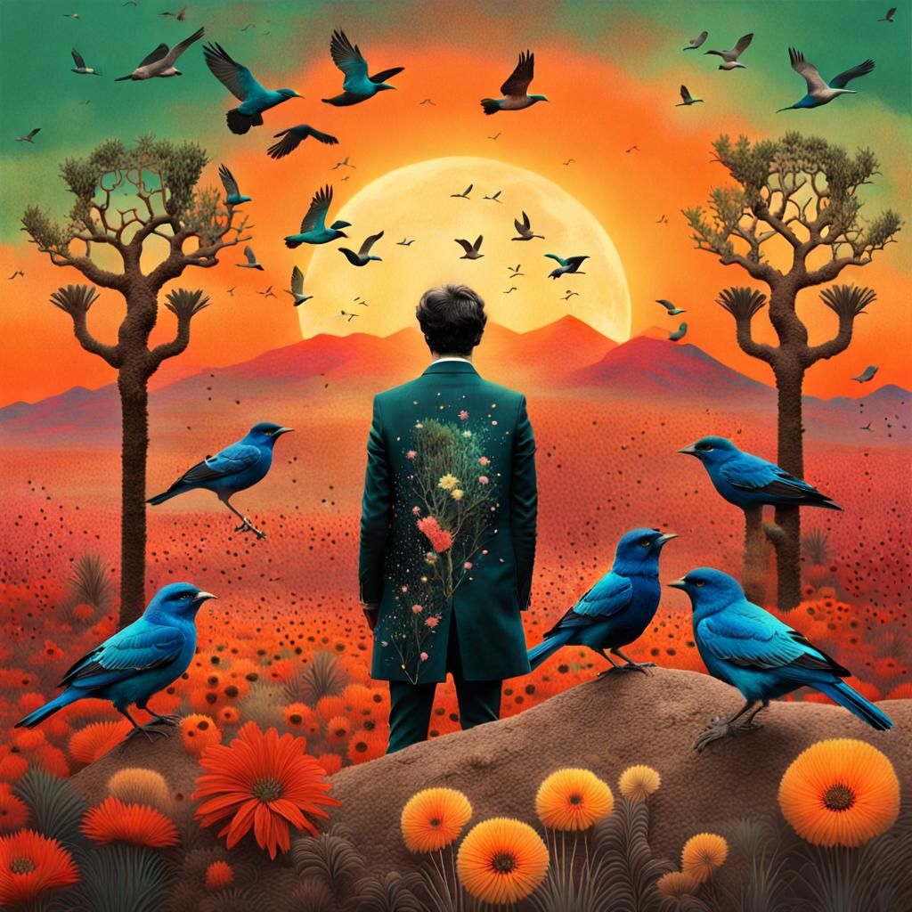 Desert to Forest: A Digital Art Collage