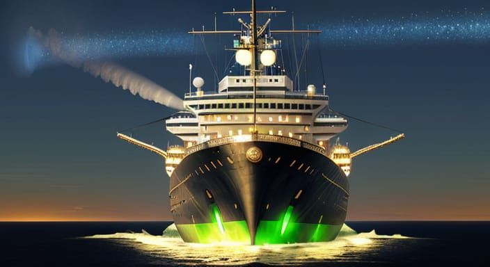 Steampunk Starship X'ingKlon Soars Through the Skies