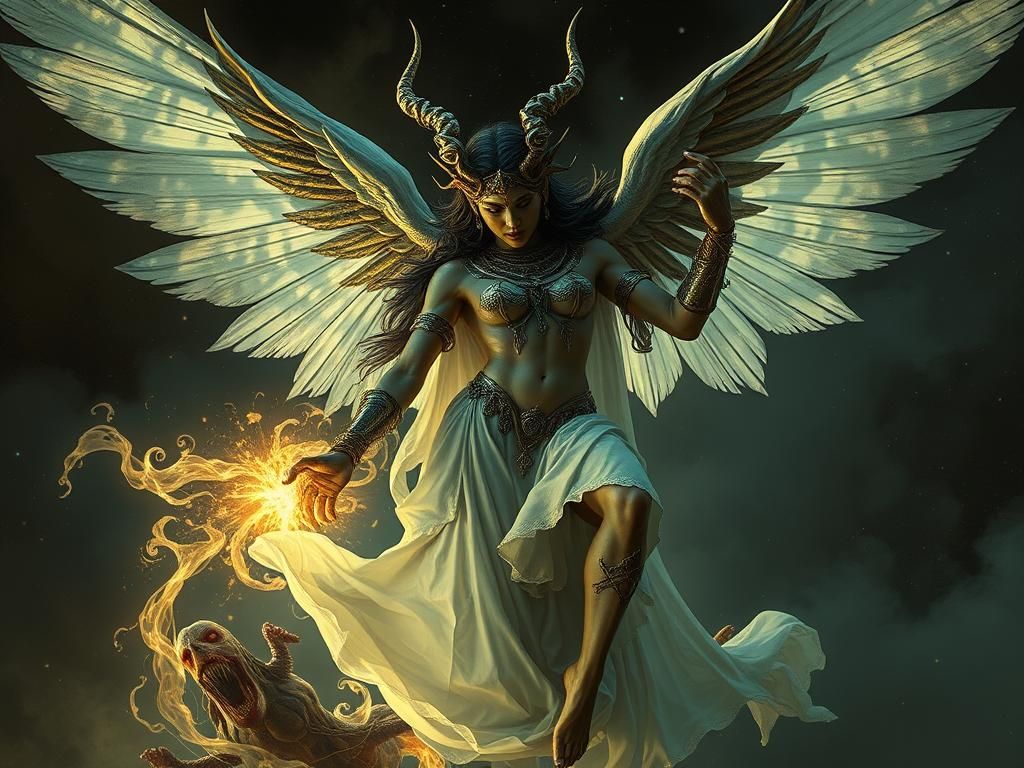 Galician Devi: Divine and Demonic Digital Art