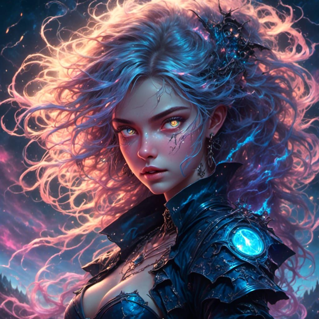 Storm Bringer with Electric Hair in HDR