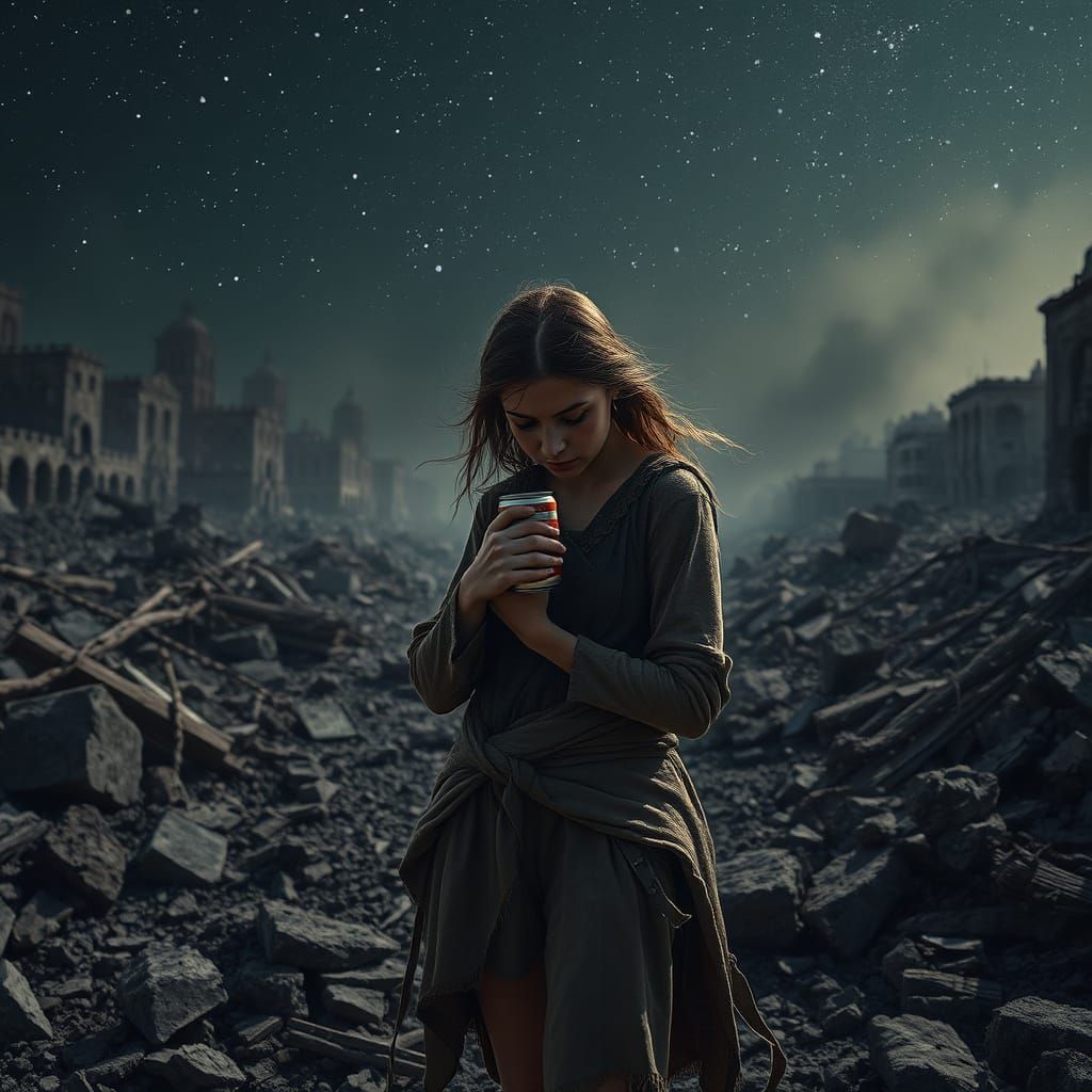 The Last Survivor Amidst Ruins