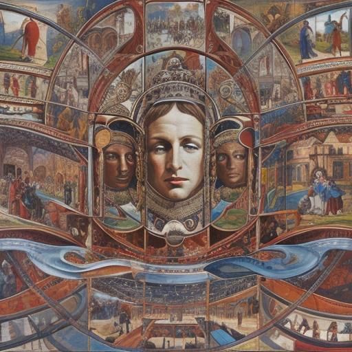 Expressionist Landscape Painting in Photorealistic Style