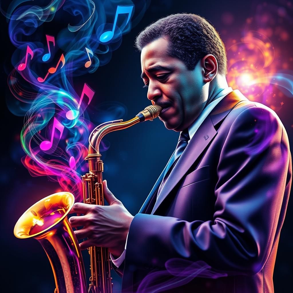 Charlie Parker: Saxophone Legend in 3D Render